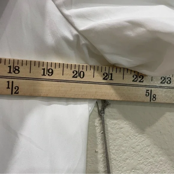 NWT Brochu Walker Havana Mini Dress White Tiered Puff Sleeve Button Front Large - Picture 16 of 16